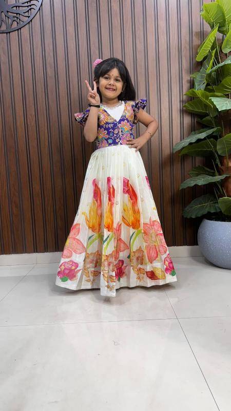 NEW LAUNCING KIDS GOWN silk Bulk kids wear market in Ahmedabad